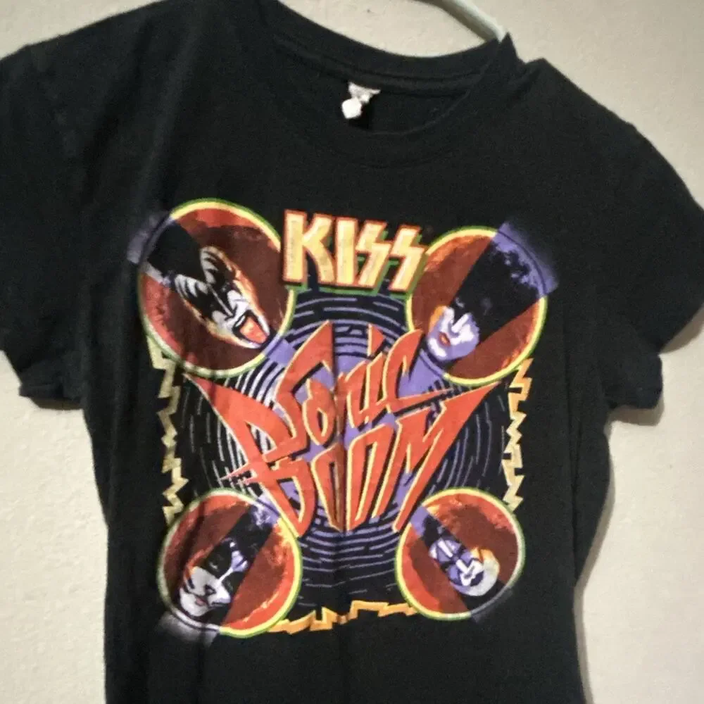Kiss Sonic Boom Vintage Tshirt Y2K Girls Xlarge Or Women’s Small Graphic Tee